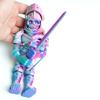 3D Printed Skeleton Knight Warrior Fidget Toy,Skull Man Zombie Flexible Animal Figurines,3-D Printing Action Figure Articulated Stuff Cheap Thing,Cool Skeletor Dragon 3D Prints Gifts Sword Dagger(PG) view 3