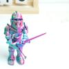 3D Printed Skeleton Knight Warrior Fidget Toy,Skull Man Zombie Flexible Animal Figurines,3-D Printing Action Figure Articulated Stuff Cheap Thing,Cool Skeletor Dragon 3D Prints Gifts Sword Dagger(PG) view 4