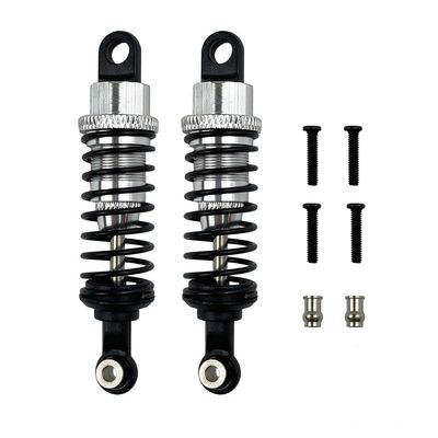 2 PCS Aluminum Shock Absorber Upgrade Parts for Wltoys A959 A969 A979 K929 & WPL C14 C24 & MN D90 D91 99S Rc Car Remote Control(2 PCS Silver)