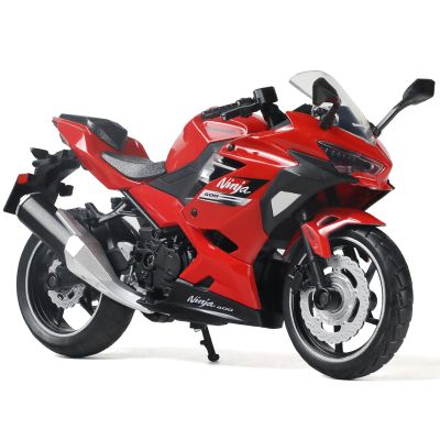 Risopen 1:12 Scale Model Motorcycle for Kawasaki Ninja 400 Plastic with Diecast Motorcycle Model No Assembly Required Moto Mini Finished Motorrad for Adult Kid Boy (Red)
