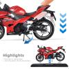 Risopen 1:12 Scale Model Motorcycle for Kawasaki Ninja 400 Plastic with Diecast Motorcycle Model No Assembly Required Moto Mini Finished Motorrad for Adult Kid Boy (Red) view 4