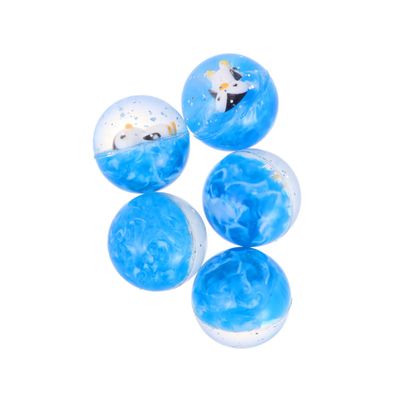 SKISUNO 5pcs Rubber Bouncy Ball Toy for Boys and Girls Penguin Designed Educational Cognitive Toys Soft and Safe for Boy Girl