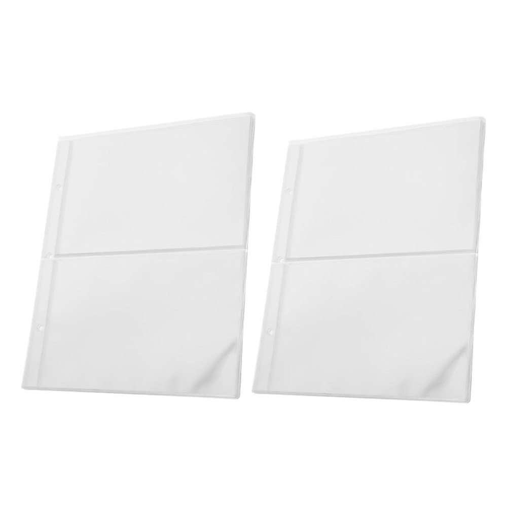 PLAFOPE 2bags Banknote Protective Sleeves Page Album Pages Paper Money Holders Stamps Coins Collectibles