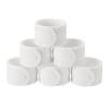 uxcell 6Pcs Silicone Snap Bracelets, 8.46" x 1" Slap Bracelets Bulk Wristbands for DIY Goodie Bag Fillers Crafts Classroom Incentives(White) view 1