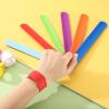 uxcell 6Pcs Silicone Snap Bracelets, 8.46" x 1" Slap Bracelets Bulk Wristbands for DIY Goodie Bag Fillers Crafts Classroom Incentives(White) view 4