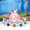 6pcs 3D Printed Mini Bunny Rabbit with Egg, Articulated Mini Rabbit Fidget Toy, Tiny Animal Fidget Toy, Executive Desk Toy, Home Decor MR005-PME-6X view 1