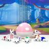 6pcs 3D Printed Mini Bunny Rabbit with Egg, Articulated Mini Rabbit Fidget Toy, Tiny Animal Fidget Toy, Executive Desk Toy, Home Decor MR005-PME-6X view 4