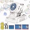 Automatic Bubble Machine 10 Holes Bubble Blower 20000+ Big Bubbles Per Minute Bubbles for Kids Portable Bubble Maker Operated by USB or Batteries for Outdoor Birthday Gifts Wedding Easter Party Favor view 1
