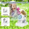 Automatic Bubble Machine 10 Holes Bubble Blower 20000+ Big Bubbles Per Minute Bubbles for Kids Portable Bubble Maker Operated by USB or Batteries for Outdoor Birthday Gifts Wedding Easter Party Favor view 2