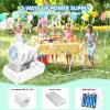 Automatic Bubble Machine 10 Holes Bubble Blower 20000+ Big Bubbles Per Minute Bubbles for Kids Portable Bubble Maker Operated by USB or Batteries for Outdoor Birthday Gifts Wedding Easter Party Favor view 3