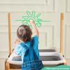 HiMummy Sand and Water Table for Toddlers Ages 3+, Kids Wooden Sensory Activity Table with 2 Collapsible Bins, Acrylic Painting Board, Adjustable Height 18"-25, Grow with Your Beloved(Toys Included). view 4