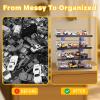 Hotwheels Display Case,Hot Direct Wheels Dispaly Case,1/64 Scale Diecast Toy Car Storage, Parking Garage Diorama - Freestanding Storage with 4 Levels 24 Spots Maximum 40 Cars(Cars Not Included) view 3