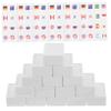 Abaodam 65pcs World Flags Mahjong Tile Game Fun Flag Pattern Push Tile Game for Adults Boys and Girls Portable Design for Spring Parties Family Gatherings view 1