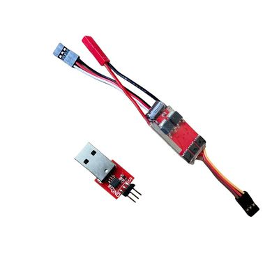 QWinOut Mini-Q Mini-Z MINI-Q 20A Brushless ESC Speed Controller with Program Card for 1/24 1/28 1/32 RC Cars (20A ESC With Card)