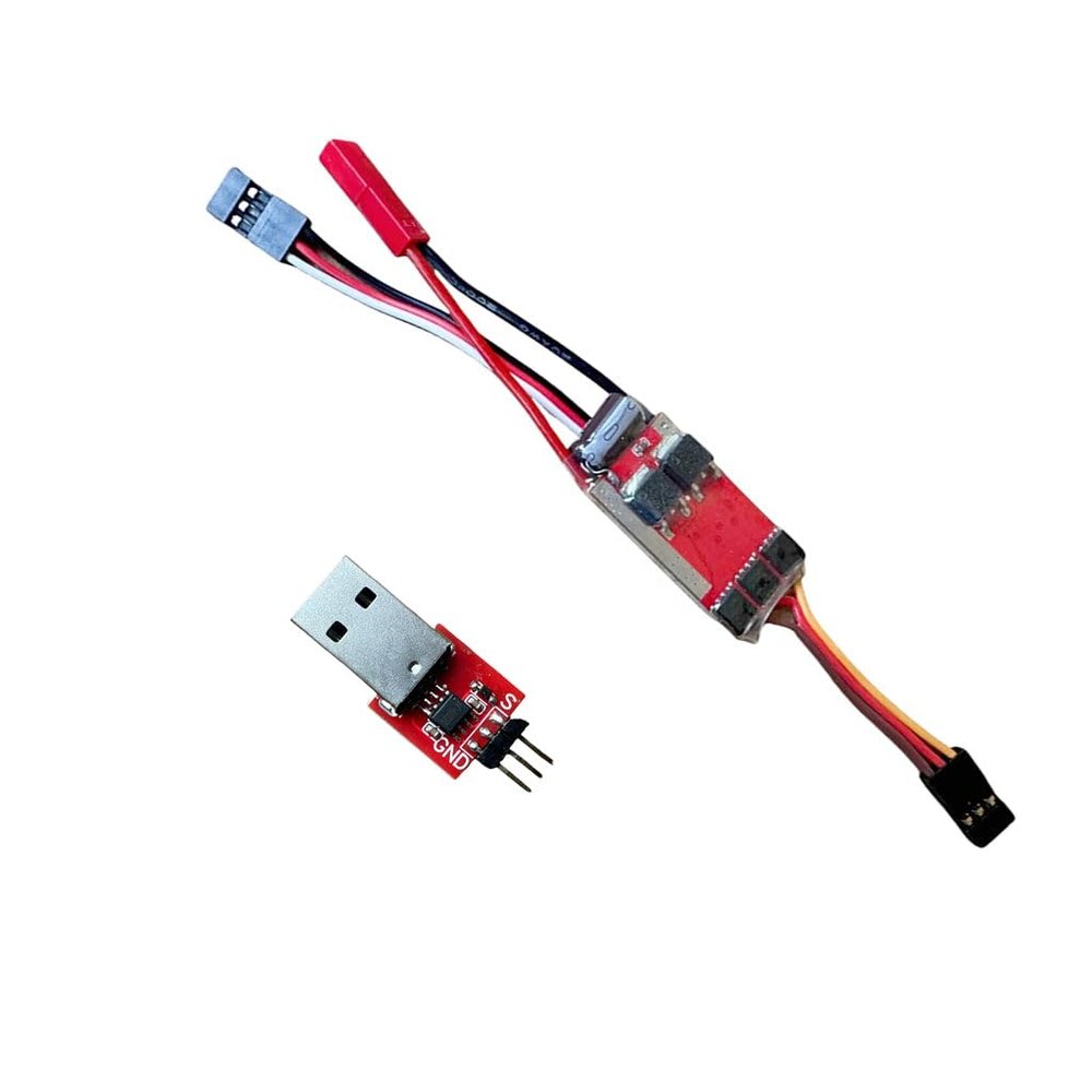QWinOut Mini-Q Mini-Z MINI-Q 20A Brushless ESC Speed Controller with Program Card for 1/24 1/28 1/32 RC Cars (20A ESC With Card)