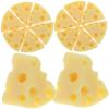 BESTonZON 50pcs Realistic Fake Cheese Models Miniature Decorative Ornaments for Kitchen Dollhouse and Photography Props Lifelike Resin Cheese Simulation for DIY Projects view 1