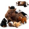 Lenwen 5 Pcs Horse Stuffed Animals 18 Inches Large Mommy Horse Plush with 4 Babies in Zippered Belly Nurturing Plushie Toy Set Gifts for Boys Girls Birthday Gift Derby Party Favors(Adorable) view 1
