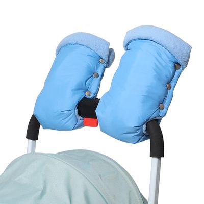 1 Pair Plush Lined Strollers Hand Muffs for Parents Water Windproof Baby Strollers Gloves Wide Compatibility