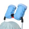 1 Pair Plush Lined Strollers Hand Muffs for Parents Water Windproof Baby Strollers Gloves Wide Compatibility view 1