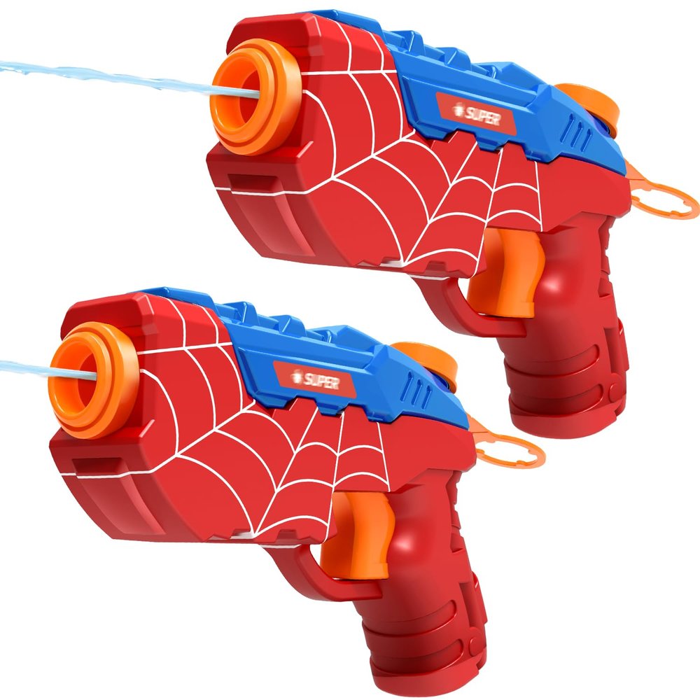 2 Pack Water Guns for Kids Squirt Water Pistols Cool Small Manual Water Gun, Party Favors Swimming Pool Beach Outdoor Water Toys, Ideal Summer Gifts for Boys Girls 3 5 4 6 7 8