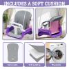 2 in 1 Toddler Swing & Baby Jumper, Foldable Baby Bouncer with Soft Cushion, Foldable Indoor & Outdoor Use, Easy to Install & Store Swing Sets for Backyard Play (Pink) view 4
