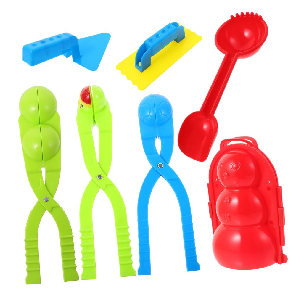 ibasenice 7pcs Boy Girl Snow Maker and Sand Maker Thickened Clip Tool for Outdoor Fun for Play and Creative Fun