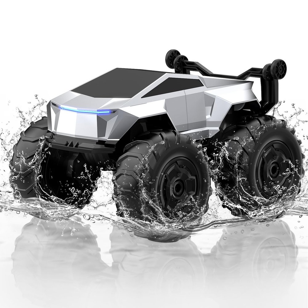 Blasland Remote Control Car, 1:16 4WD Waterproof RC Monster Truck, 2.4GHz All Terrain Amphibious RC Stunt Cars, 360 Rotating Pick-up Truck Car Toys Gifts for Boys Age 6 7 8 9 10 11 12