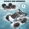 Blasland Remote Control Car, 1:16 4WD Waterproof RC Monster Truck, 2.4GHz All Terrain Amphibious RC Stunt Cars, 360 Rotating Pick-up Truck Car Toys Gifts for Boys Age 6 7 8 9 10 11 12 view 3
