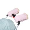 1 Pair Plush Lined Strollers Hand Muffs for Parents Water Windproof Baby Strollers Gloves Wide Compatibility view 1
