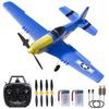 ANTSIR P51 RC Plane, Remote Control Airplane 2.4GHZ with 6-Axis Gyro Stabilizer/Aileron/Elevator/Rudder for Boys Adults Birthday/Xmas Gift Age 12 Years and UP(4CH-P51B Razorback) view 1