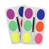 Healvian 2pcs Oily Face Makeup Cream Kit for Boys and Girls Face Paint Palette Brush Body Painting Supplies Halloween Make up Safe for Skin Types view 1