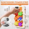 Aprilwolf 9 PCS Sensory Plug Outlet for Toddlers 2-3, Power Strip Montessori Toys for 18+ Months, Busy Board with Light & Sounds, Airplane Car Travel Toys Gift for Baby view 4