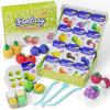 Dufvrpe Air Dry Modeling Clay for Kids - Nutrition Planet, 12 Boxes Clay Kit with 4 Tools & Tutorials, Soft DIY Craft Kit for Art Projects, Creative Gift for Boys & Girls Ages 3+ view 1