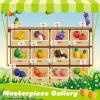 Dufvrpe Air Dry Modeling Clay for Kids - Nutrition Planet, 12 Boxes Clay Kit with 4 Tools & Tutorials, Soft DIY Craft Kit for Art Projects, Creative Gift for Boys & Girls Ages 3+ view 4