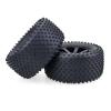 DAIKONRICH 4PCS Desert Truck 110MM RC Rubber Sponge Tires Tyre Rim Wheels Tires 12mm Hub Hex for RC 1/10 Car HSP Off Road(White) view 4