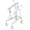 Metal Electric Crane Engine Maintenance Bracket Engine Stand Jack for 1/10 RC Crawler Car TRX4 Axial SCX10,Red view 2