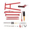 Metal Electric Crane Engine Maintenance Bracket Engine Stand Jack for 1/10 RC Crawler Car TRX4 Axial SCX10,Red view 3