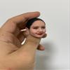 1/6 Scale Female Head Sculpt, Painted Pale Wheat Skin Famle Head Accessory for 12inch Action Figure Body, 1/6 Scale Makeup Female Head Carved - Finished Bald Head Only without Hair (Design G) view 1