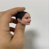 1/6 Scale Female Head Sculpt, Painted Pale Wheat Skin Famle Head Accessory for 12inch Action Figure Body, 1/6 Scale Makeup Female Head Carved - Finished Bald Head Only without Hair (Design G) view 2