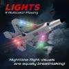 CKYSCHN F22 Remote Control Airplane - 4 Channel Fighter RC Plane for Beginners Adult with Lights, 2.4GHz 6-axis Gyro Stabilizer RTF RC Aircraft with 2 Batteries view 2