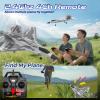 CKYSCHN F22 Remote Control Airplane - 4 Channel Fighter RC Plane for Beginners Adult with Lights, 2.4GHz 6-axis Gyro Stabilizer RTF RC Aircraft with 2 Batteries view 3