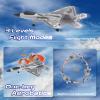 CKYSCHN F22 Remote Control Airplane - 4 Channel Fighter RC Plane for Beginners Adult with Lights, 2.4GHz 6-axis Gyro Stabilizer RTF RC Aircraft with 2 Batteries view 4