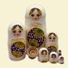 PXIWDAN Nesting Doll 7-Layer Doll Handmade Wooden Matryoshka Dolls Educational Toy Nesting Doll Ornaments Stacking Doll view 2
