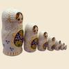 PXIWDAN Nesting Doll 7-Layer Doll Handmade Wooden Matryoshka Dolls Educational Toy Nesting Doll Ornaments Stacking Doll view 3