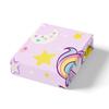 jejeloiu Cute Unicorn Bedding Set Toddle Size Purple Cartoon Unicorn Duvet Cover for Kids Girls Moon Star Pattern Comforter Cover Set Kawaii Bedspread Cover 2Pcs Zipper Closure view 4