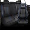 5PCS Suitable for Subaru Crosstrek/Forester/Solterra/XV Crosstrek/WRX/Outback/Impreza/Crosstrek Hybrid/Legacy Comfortable Car Seat Cover with Self Lumbar SupportBlack&Blue-Deluxe view 1