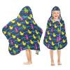 Custom Toddler Towels with Hood Cute Animal Colorful Fluorescent Duckling Personalizable Hooded Towels for Boys Soft 24 x 50 toallas para ninas view 2