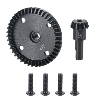 BRKRC Steel Differential Gear 43T 13T Gearbox Diff Gears Set for Arrma 1/8 Kraton/Outcast/Notorious/Talion 6S BLX /Typhon6S TLR 1/7 Fireteam/Mojave 6S BLX 4WD