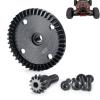BRKRC Steel Differential Gear 43T 13T Gearbox Diff Gears Set for Arrma 1/8 Kraton/Outcast/Notorious/Talion 6S BLX /Typhon6S TLR 1/7 Fireteam/Mojave 6S BLX 4WD view 2
