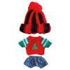 niannyyhouse 10cm-15cm Plush Doll Clothes Hat Sweater Jeans Compatible with 17cm Labubu Doll Dress Up (a10) view 1